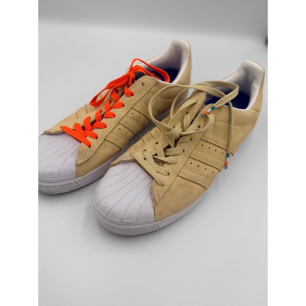Adidas Superstar Skateboarding Sand Suede Shell Mens Sneakers CG4838 Size 9.5